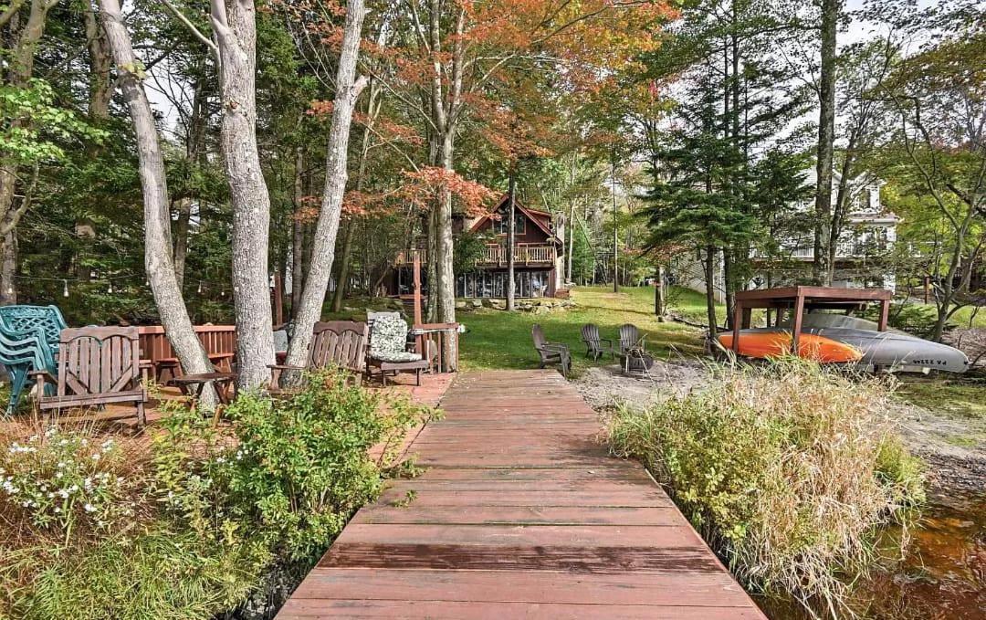 Lakefront Cabin Pvt Beach And Dock - Sunset Marina Arrowhead Lake Esterno foto
