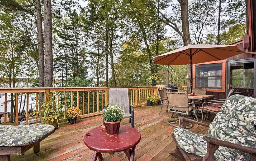 Lakefront Cabin Pvt Beach And Dock - Sunset Marina Arrowhead Lake Esterno foto